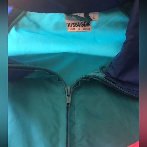 Vintage Sea Gear Windbreaker Jacket Retro Men’s Large  (CR) - Picture 5 of 10